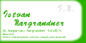 istvan margrandner business card